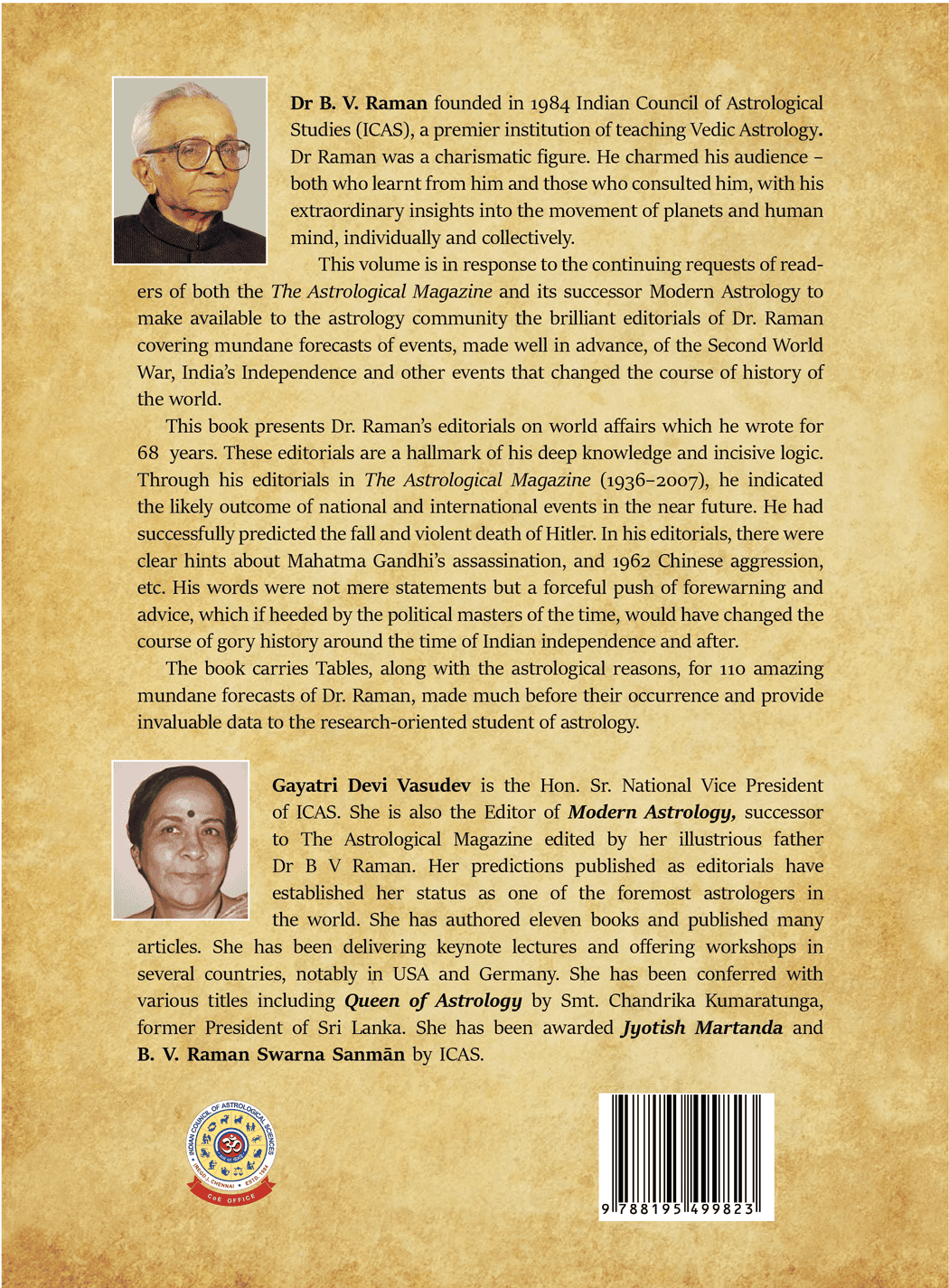Dr. B. V. Raman Jottings from his Astrological Diary ...And More - View 5
